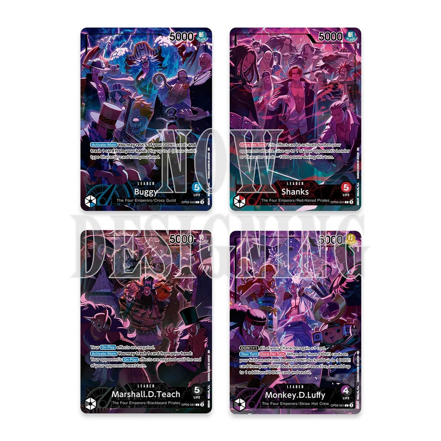 One Piece English 2nd Anniversary Set Leader Cards