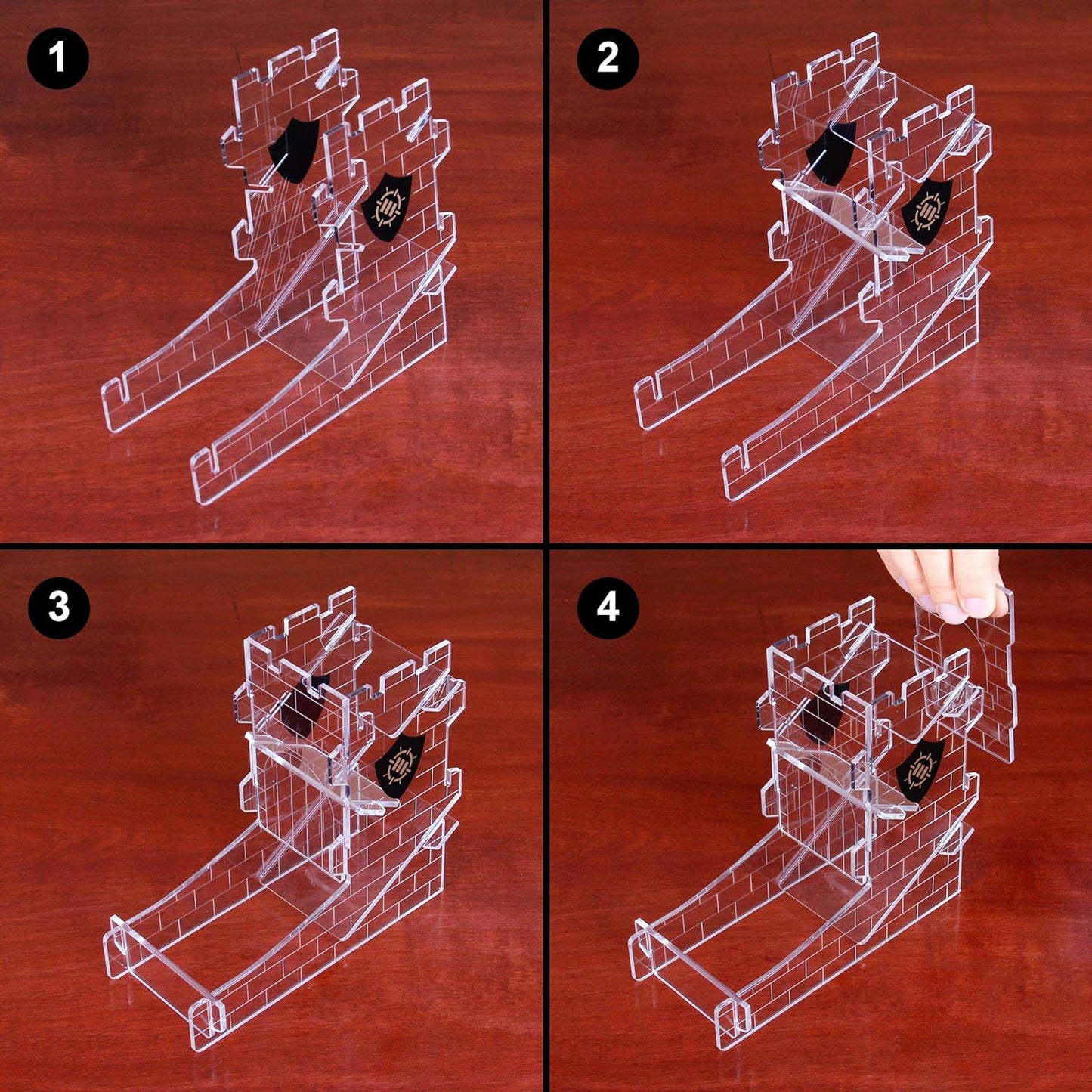 Acrylic Dice Tower Assembly