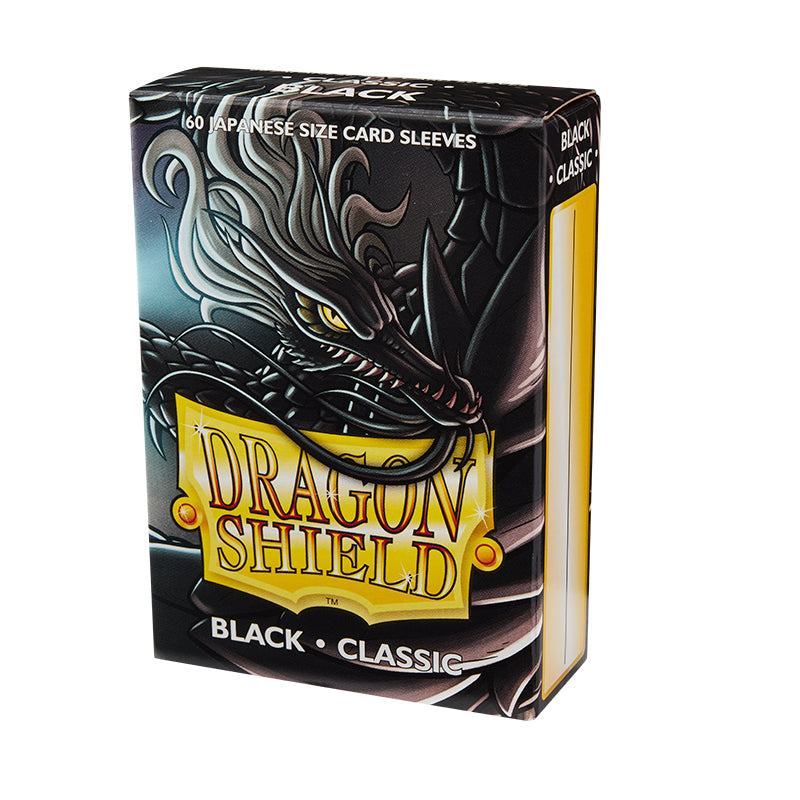 Dragon Shield Classic Black Small Sleeves Cardboard Box with Label