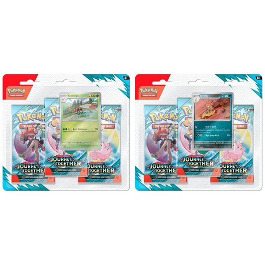 Pokemon Journey Together Triple Blister Pack Pair
