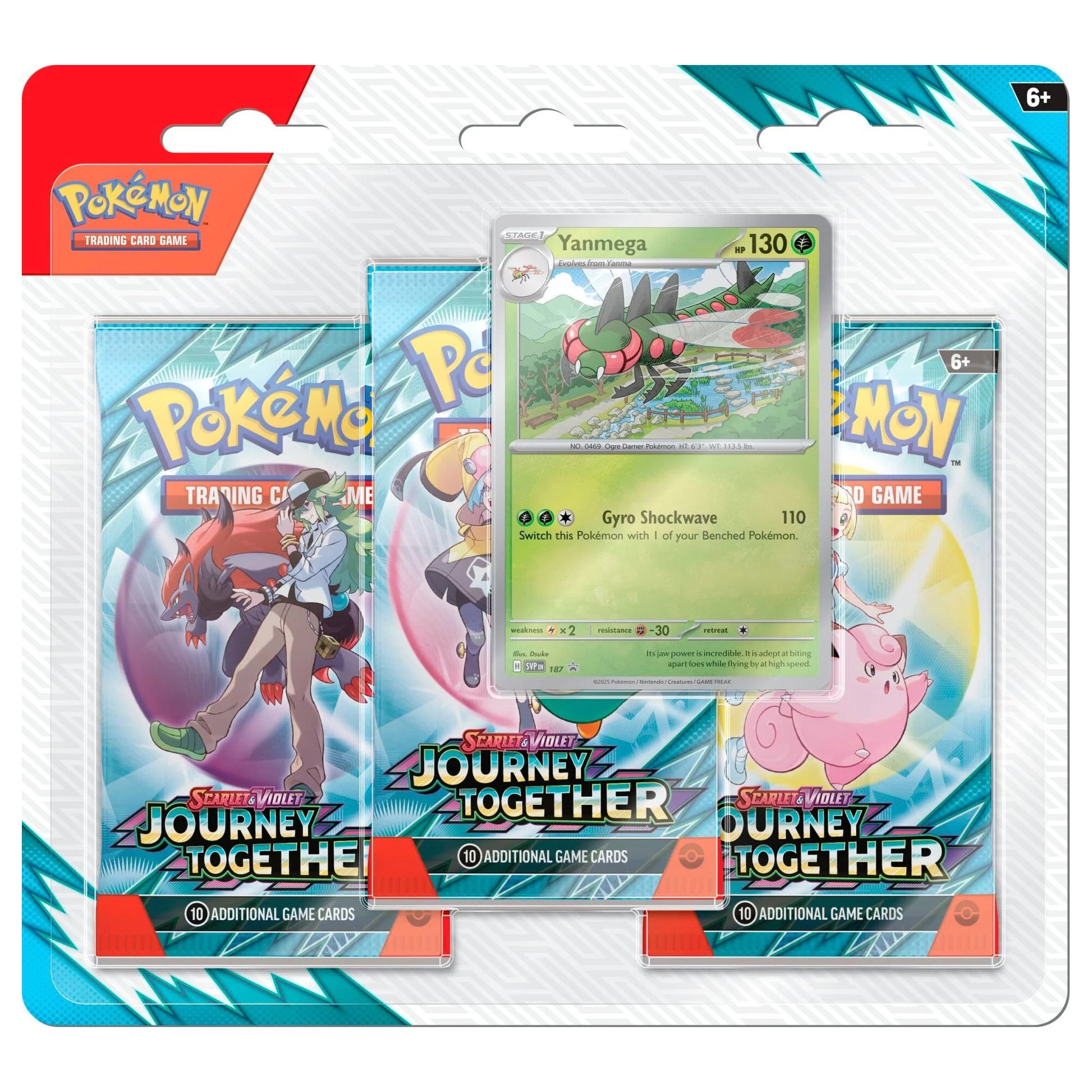 Pokemon Journey Together 3 Pack Blister Yanmega Promo SVP187