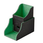 Dragon Shield Nest 100 Black/Green holds 115+ double-sleeved cards or 100+ double-sleeved cards