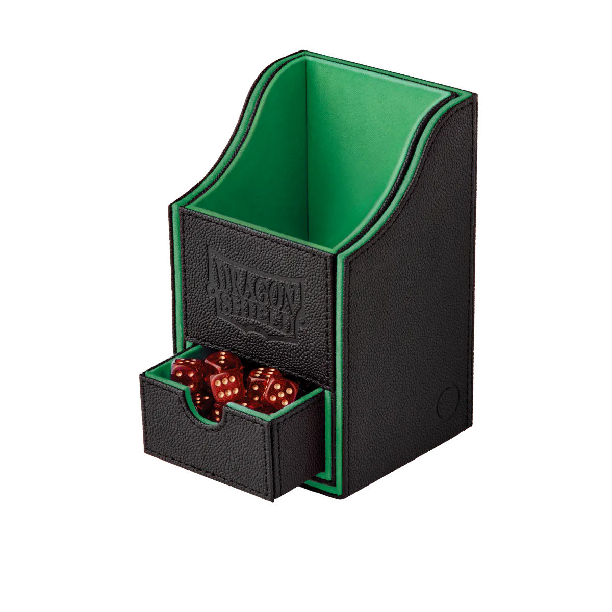 Dragon Shield Nest 100 Green with removable dice tray