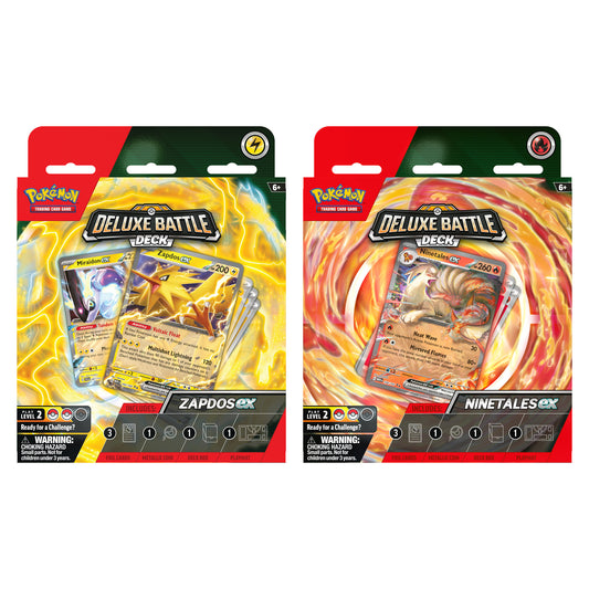 Pokemon Ninetales ex & Zapdos ex Battle Decks Pair