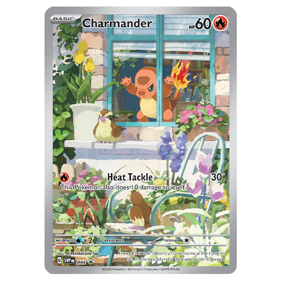 Pokemon Obsidian Flames ETB Charmander Promo Card SVP 044