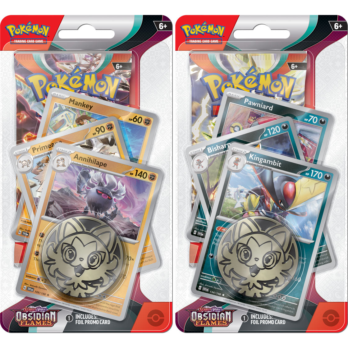 Pokemon Obsidian Flames Premium Checklane Blister Pack Pair