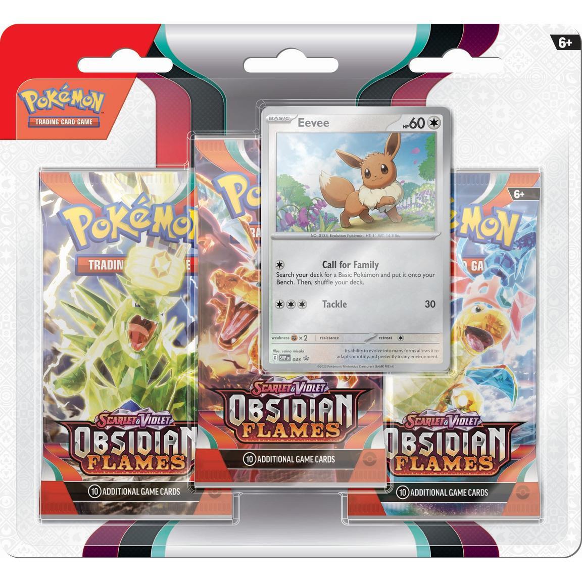 Pokemon Obsidian Flames 3 Pack Blister Eevee Promo SVP 043