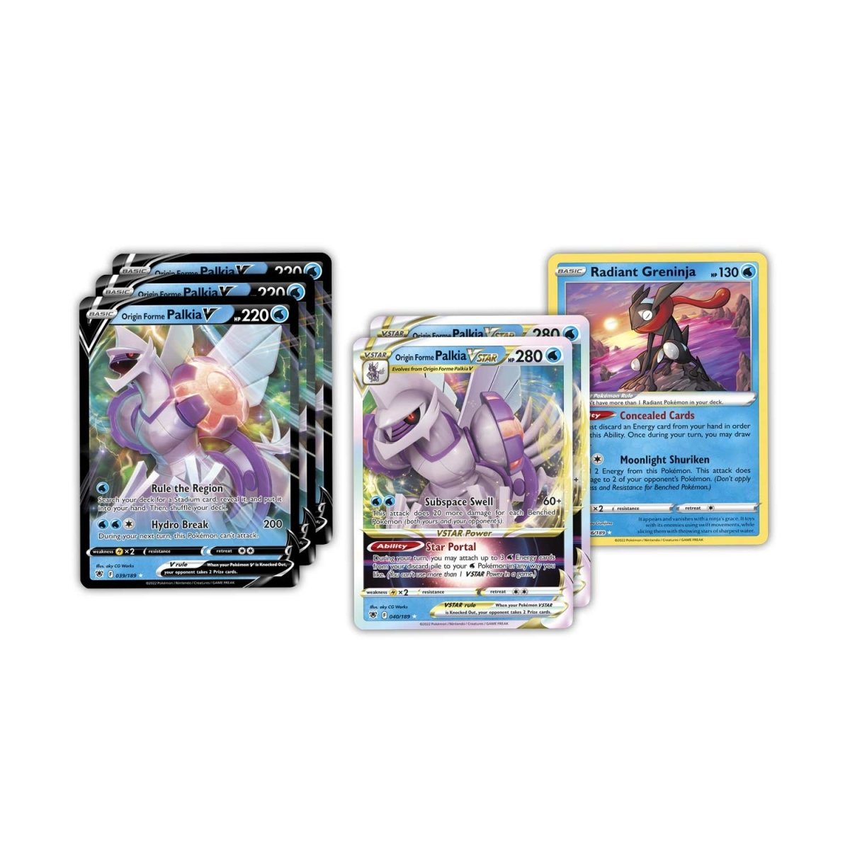 Origin Forme Palkia League Battle Deck Cards