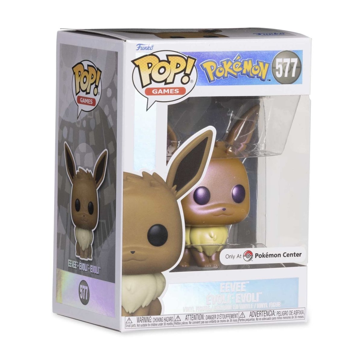 Pokemon Funko Pop Eevee Pearlescent 577 Pokemon Center Exclusive