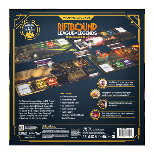Riftbound Proving Grounds Box Back