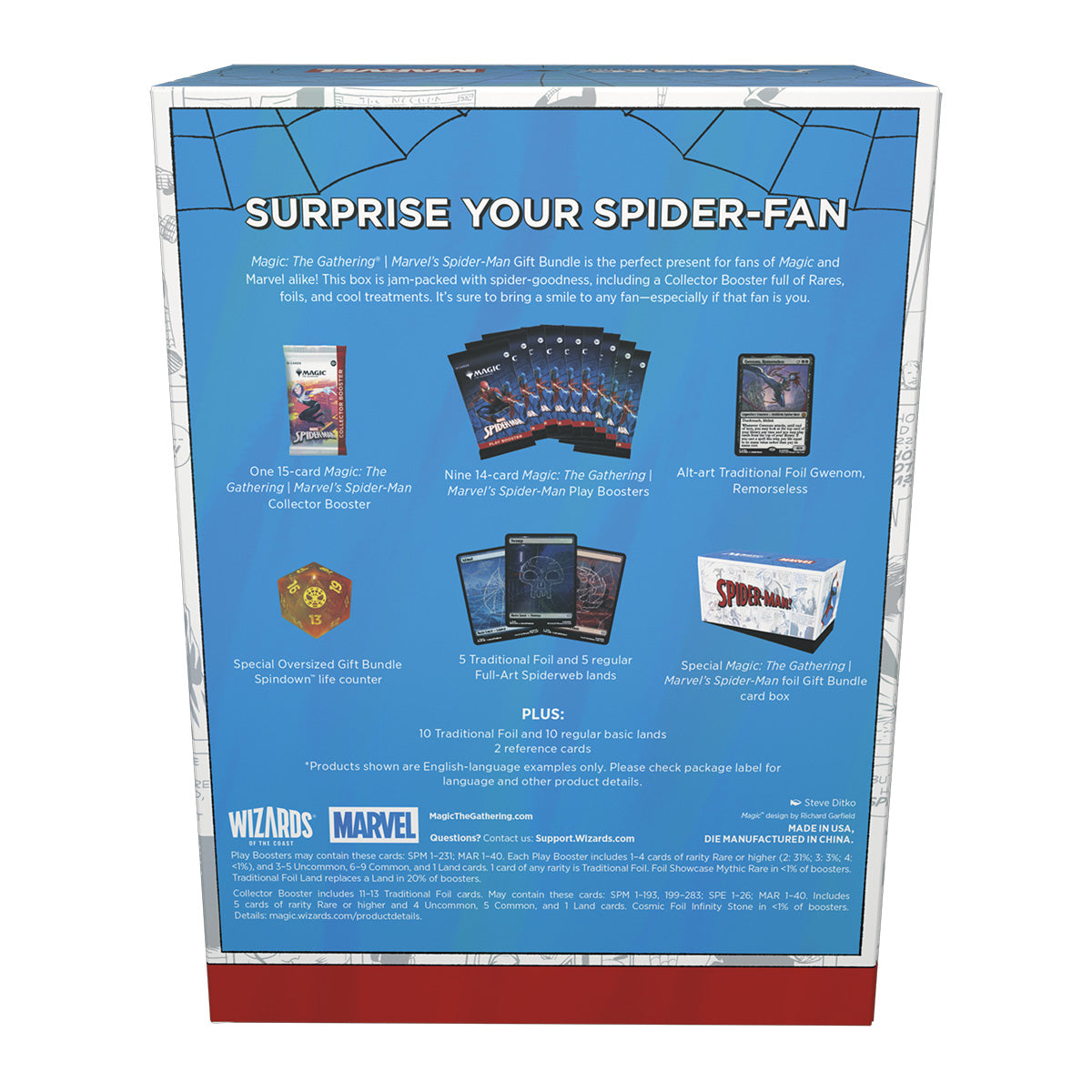 MTG Spider Man Gift Bundle Contents