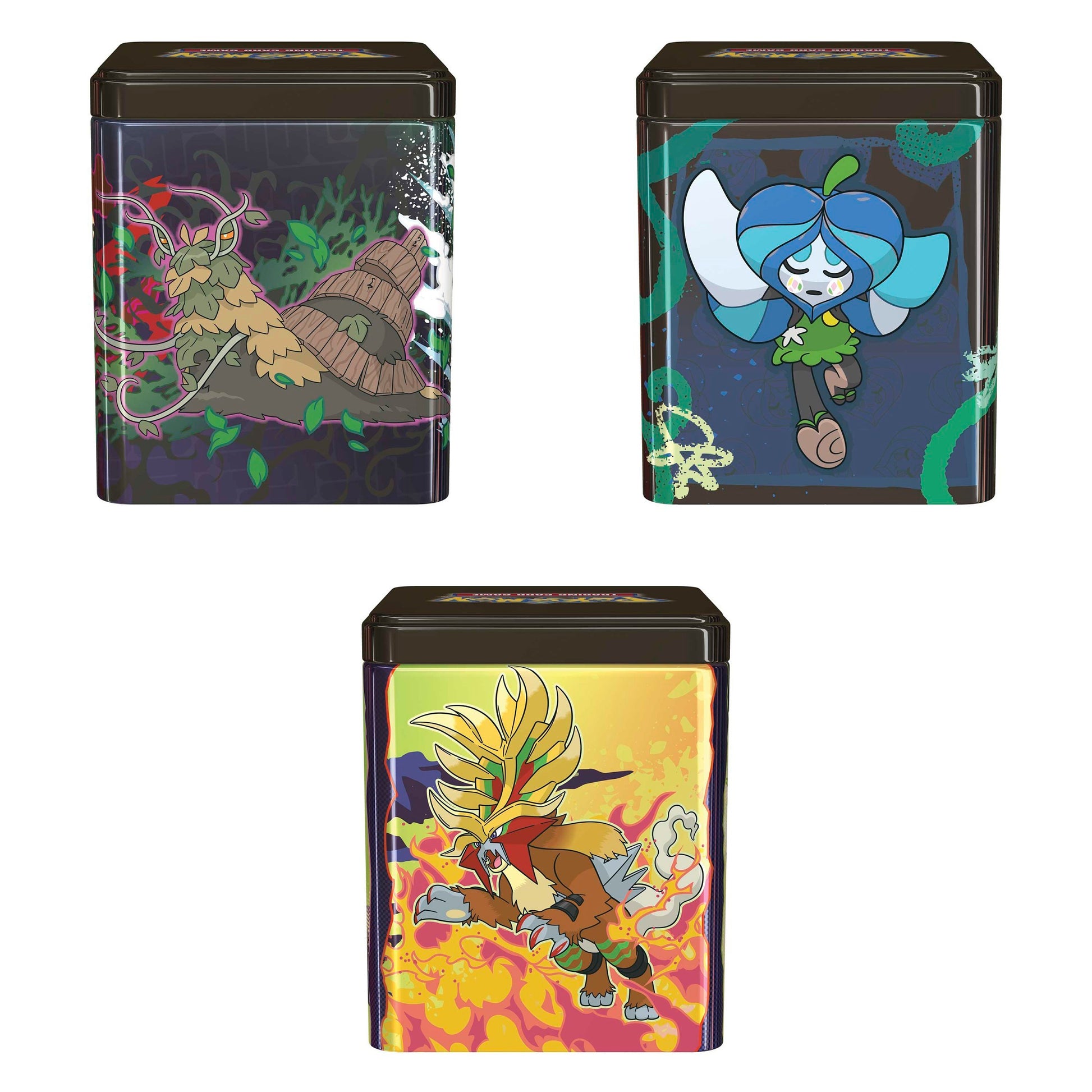 Pokemon TCG Stacking Tins March 2025 Treasures of Ruin, Paradox Pokemon, Ogerpon