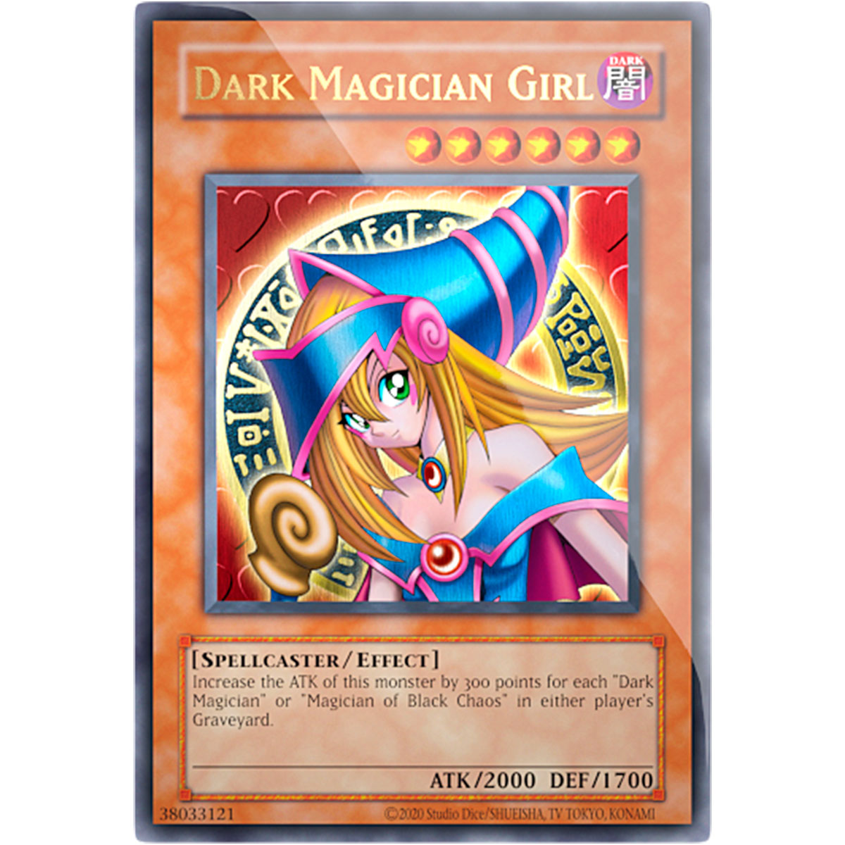 YuGiOh Dark Magician Girl Stainless Steel Card