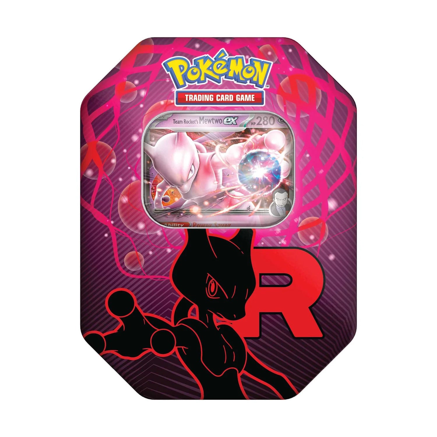 Pokemon Team Rockets Mewtwo ex Tin