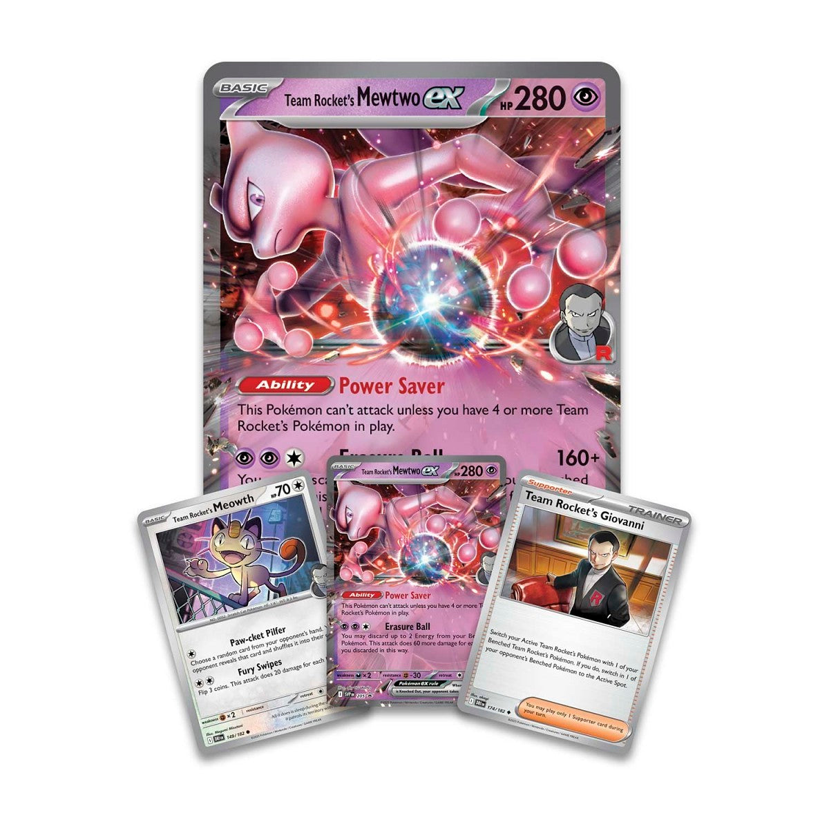 Team Rockets Mewtwo ex Box Promo Cards
