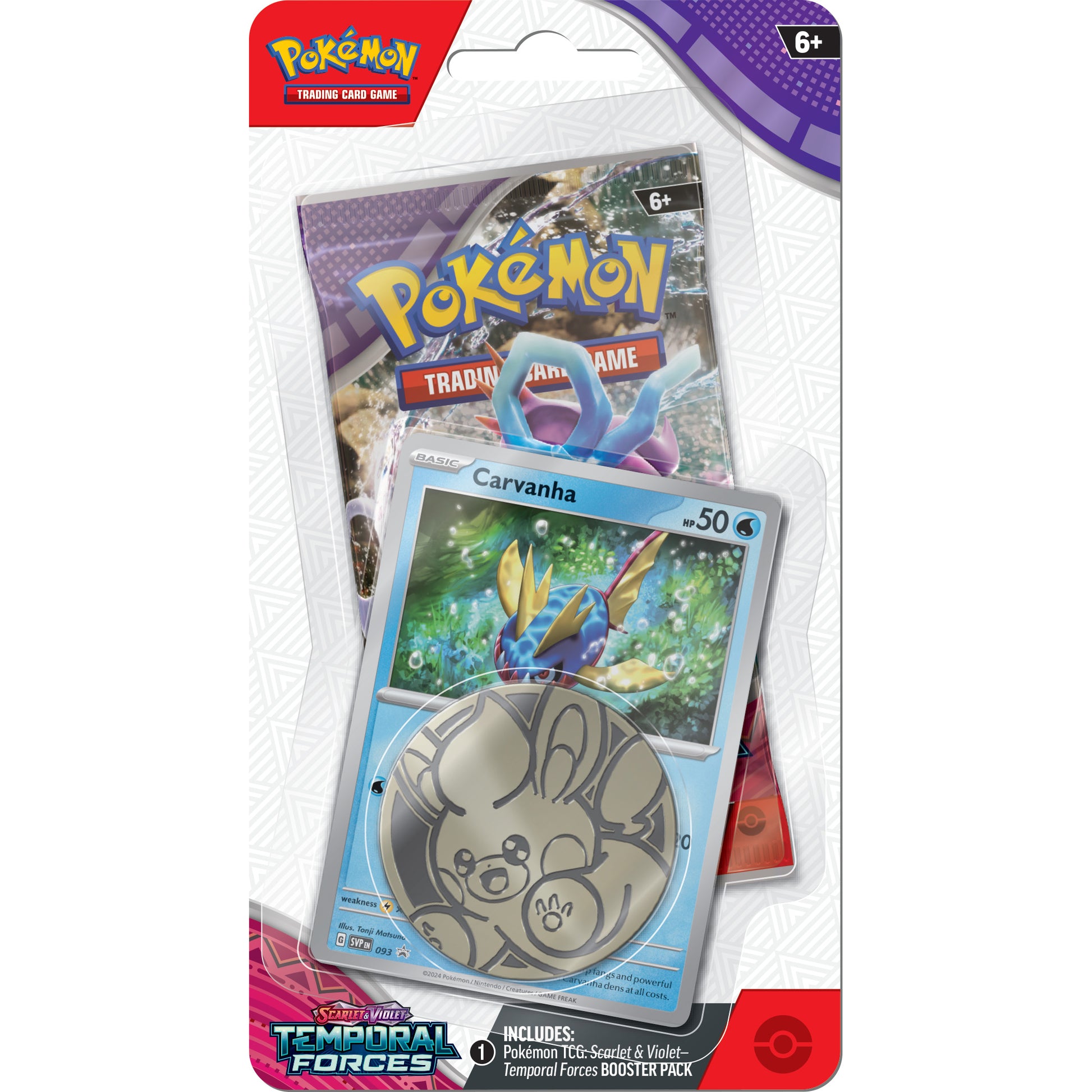 Pokemon Temporal Forces Carvanah Checklane Blister SVP093