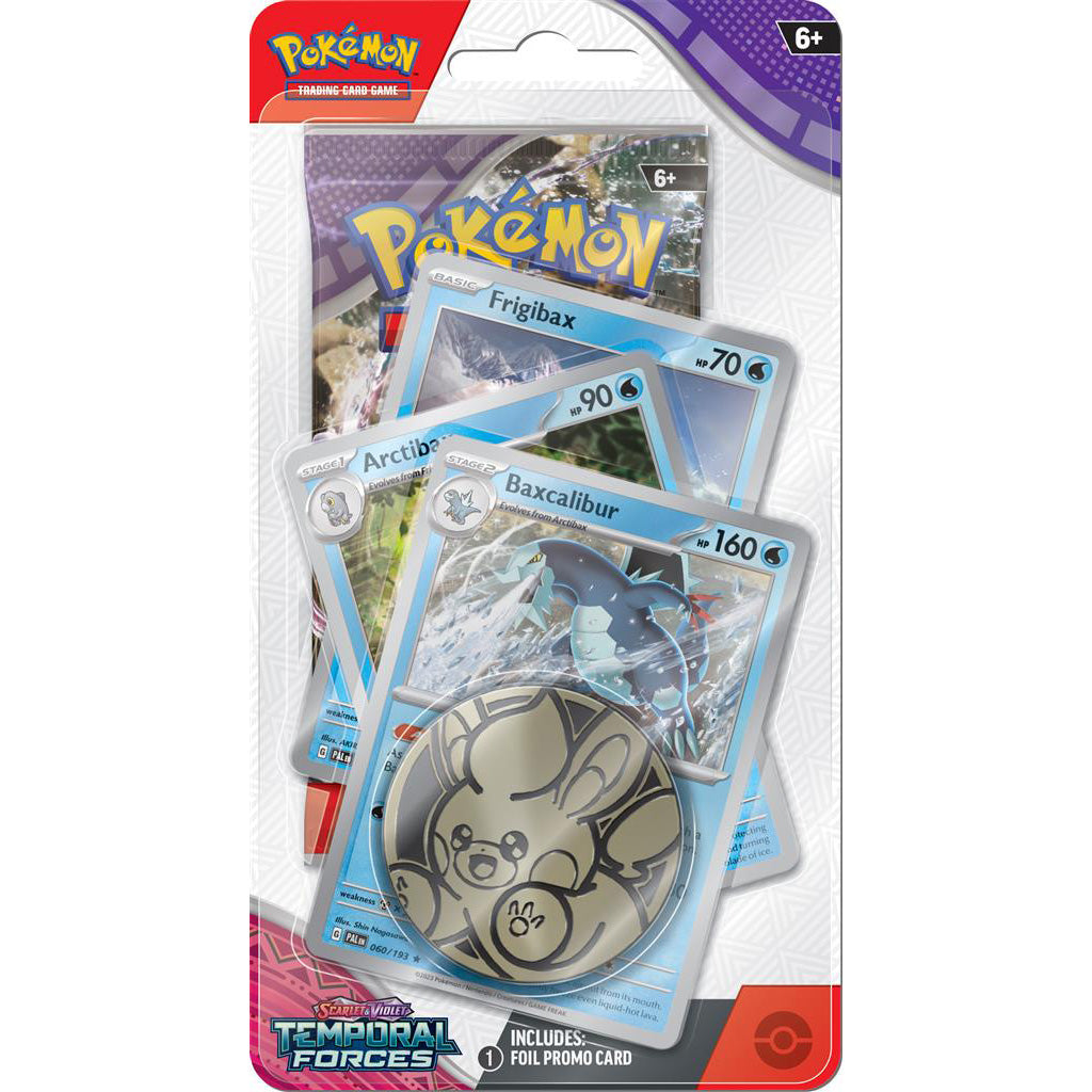 Pokemon Temporal Forces Baxcalibur Premium Checklane Blister