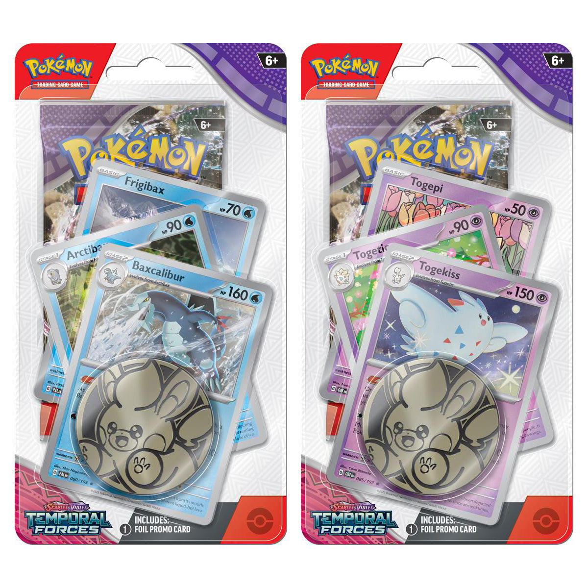 Pokemon Temporal Forces Premium Checklane Blister Pack Pair