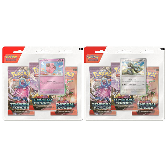 Pokemon Temporal Forces Triple Blister Pack Pair