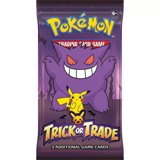 Pokemon Trick or Trade BOOster Pack containing 3 cards