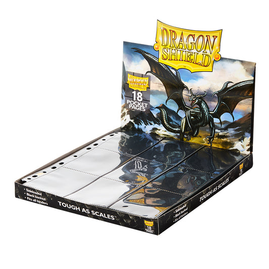 Dragon Shield 18-Pocket Clear Binder Pages Pack of 50