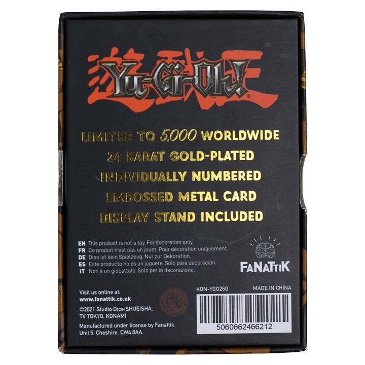 Yu-Gi-Oh! 24k Gold Limited Edition Exodia Back