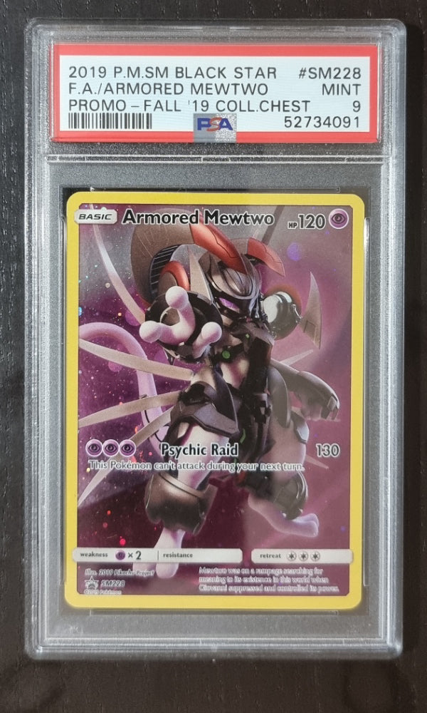 Pokemon Armored Mewtwo - PSA 9 - 2019 Collector Chest