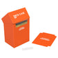 Ultimate Guard 80+ Orange Deck Box with label and divider