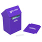 Ultimate Guard 80+ Purple Deck Box with label and divider