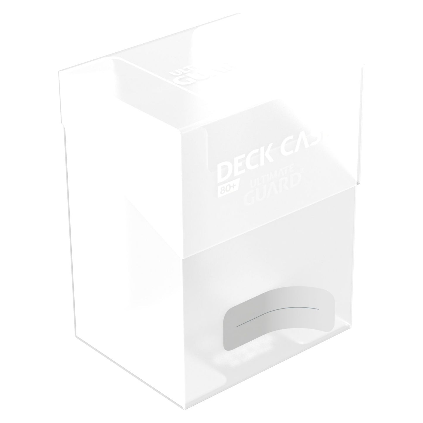 Ultimate Guard 80+ Deck Case holds 80 double-sleeved or 100 single-sleeved standard sized cards