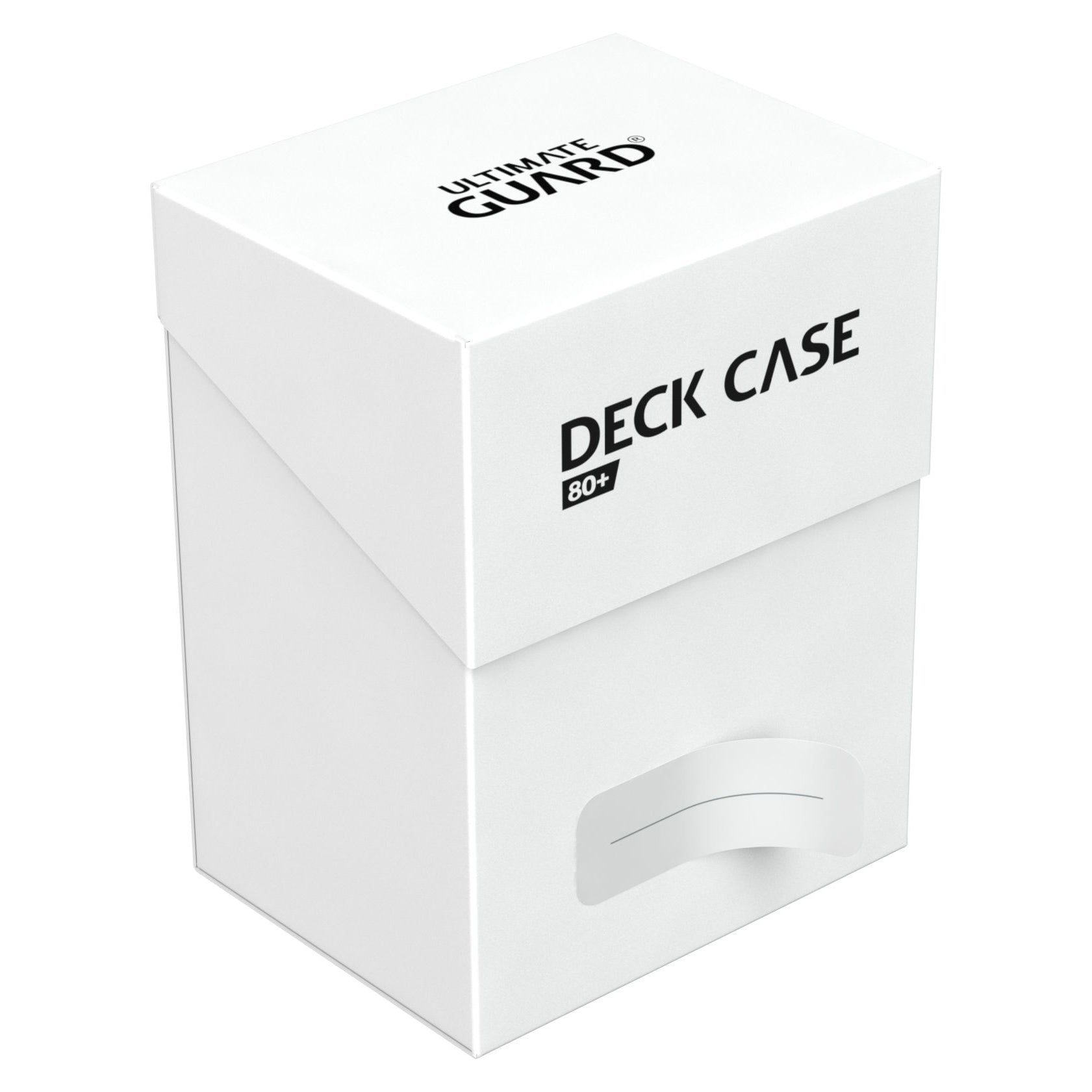 Ultimate Guard 80+ Deck Case holds 80 double-sleeved or 100 single-sleeved standard sized cards