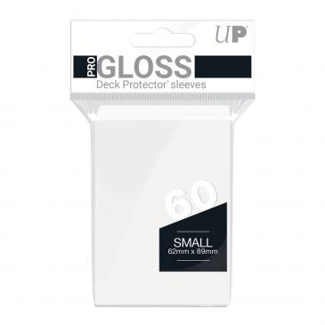 Ultra Pro PRO-Gloss White Small Deck Protectors Pack of 60