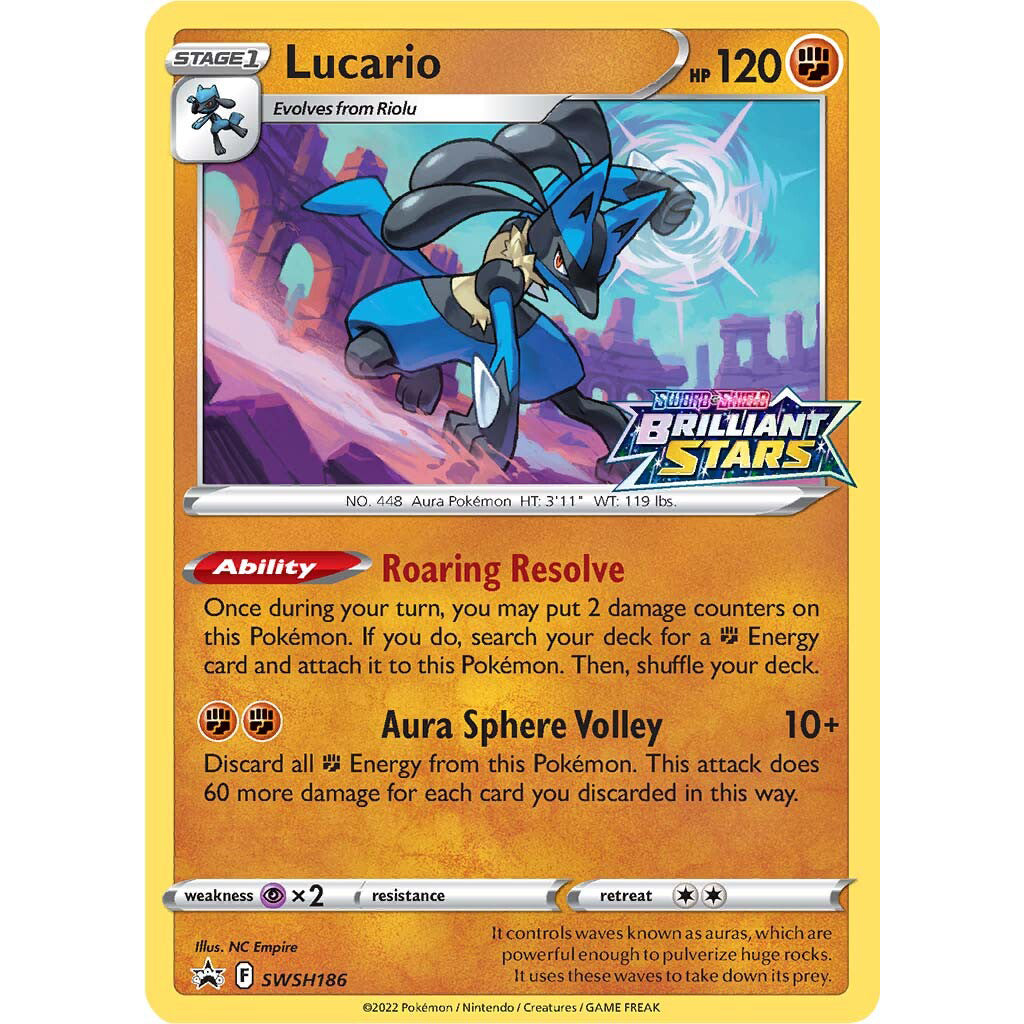 Pokemon SWSH186 Lucario Promo Card Sealed