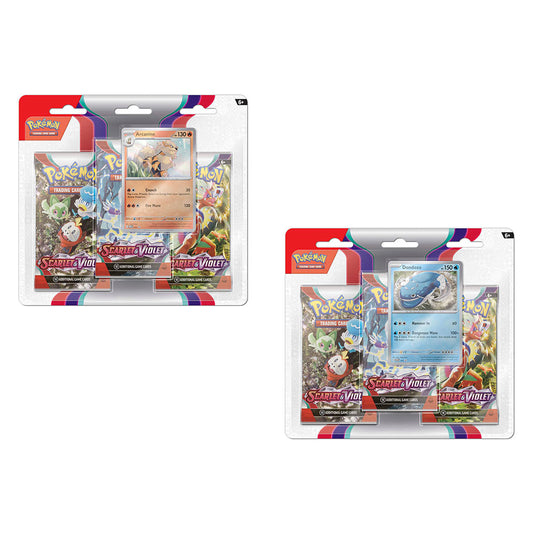 Pokemon Scarlet & Violet Triple Blister Pack Pair