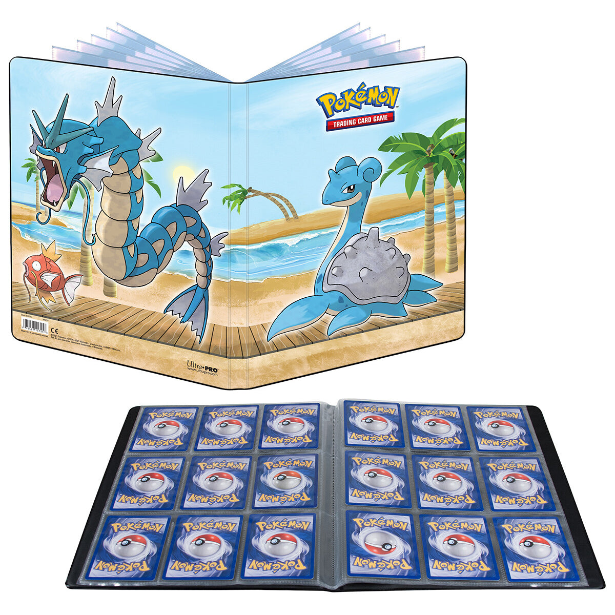 Pokemon Card Binder 9-pocket Ultra Pro Gyarados Magikarp Lapras