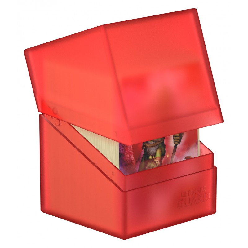 Boulder 100+ Ruby holds 100 double-sleeved cards