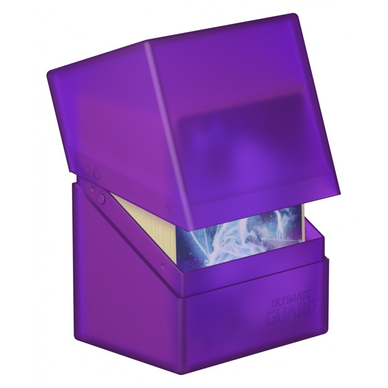Boulder 80+ Amethyst holds 80 double-sleeved cards