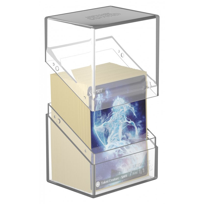 Boulder 80+ Clear holds 100 single-sleeved cards