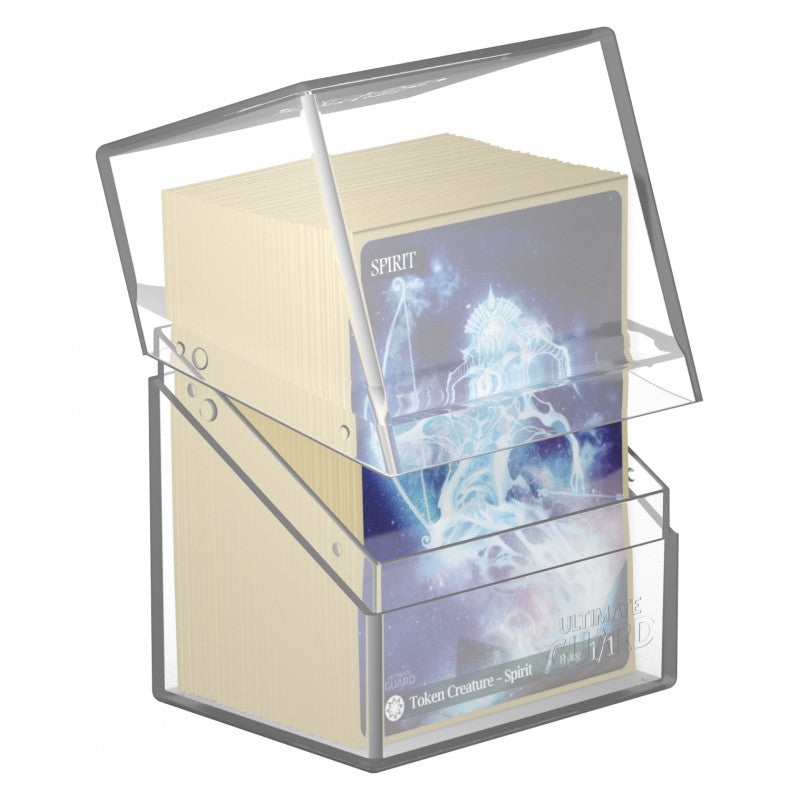 Boulder 80+ Clear holds 80 double-sleeved cards