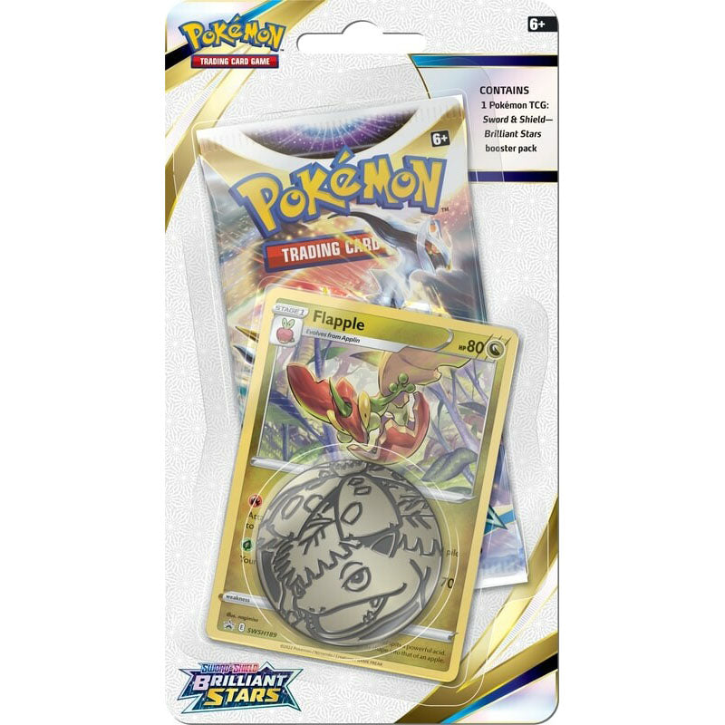 Pokemon Brilliant Stars Flapple Checklane Blister SWSH189