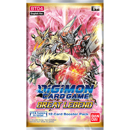 BT-04 Great Legend Booster Pack English