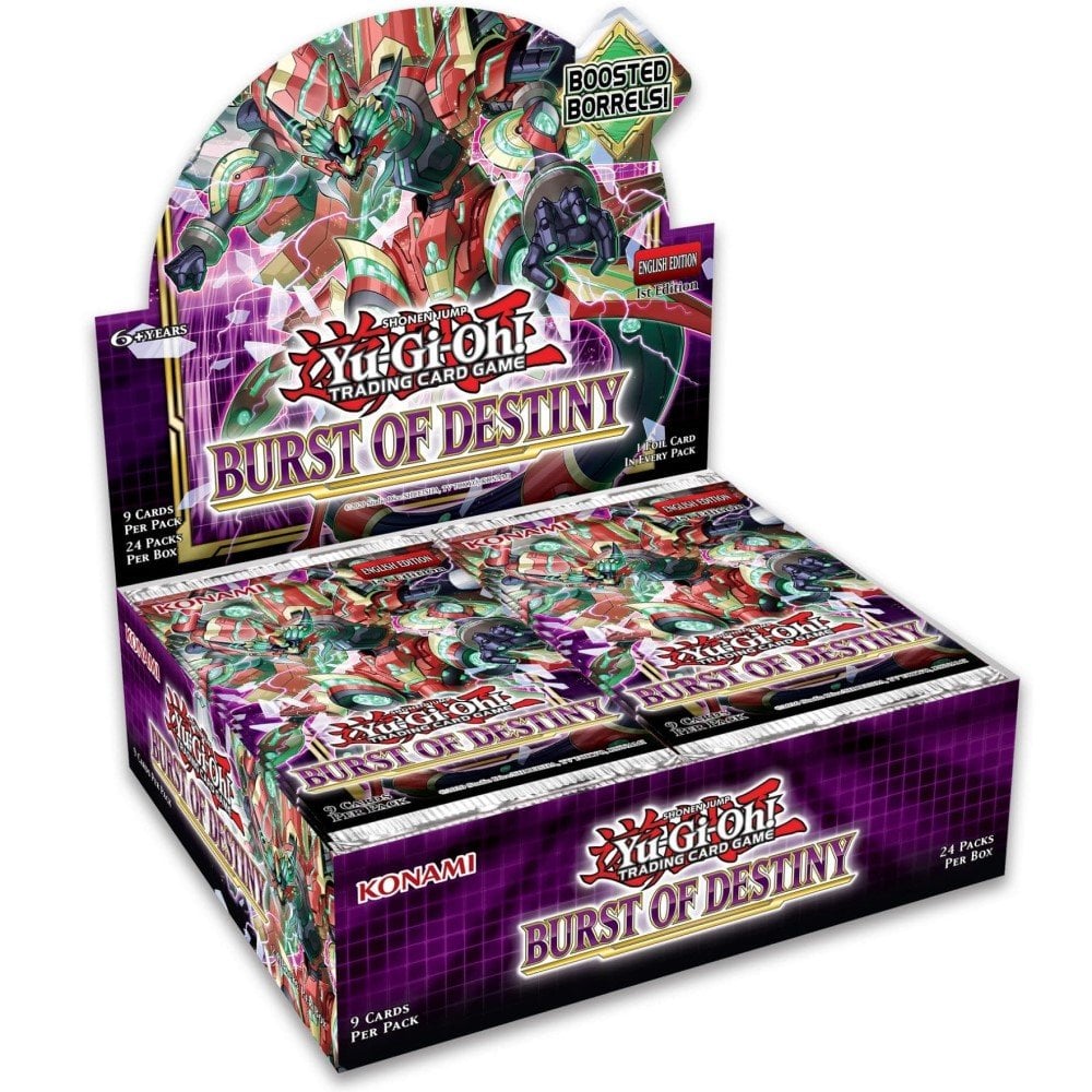 YuGiOh Burst of Destiny booster box 1st edition