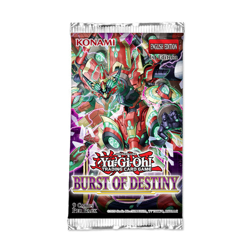 Yu-Gi-Oh! Burst of Destiny booster pack 1st edition