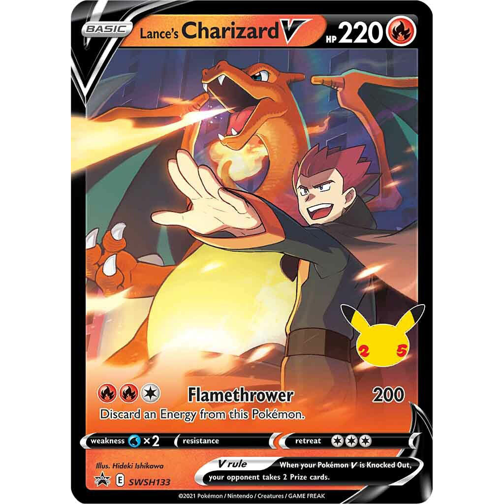 Lance's Charizard V promo card