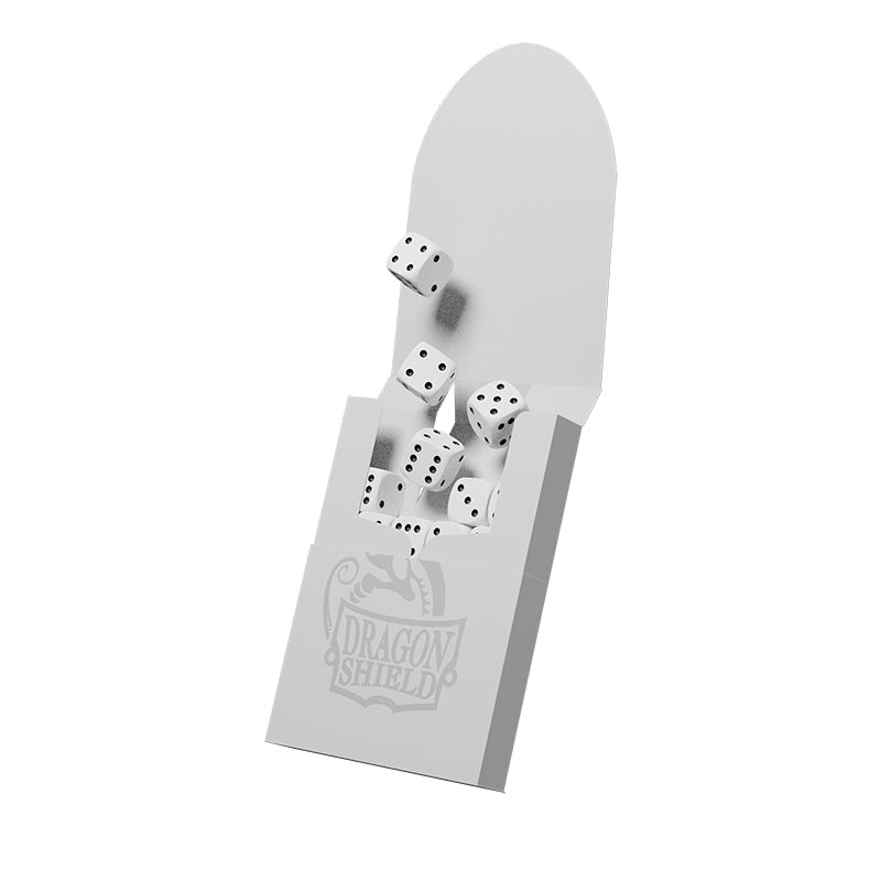 New Dragon Shield Cube Shell White holds 48 12mm D6 dice