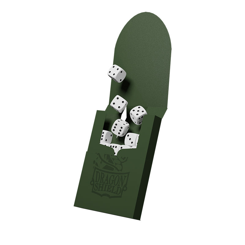 New Dragon Shield Cube Shell Green holds 48 12mm D6 dice