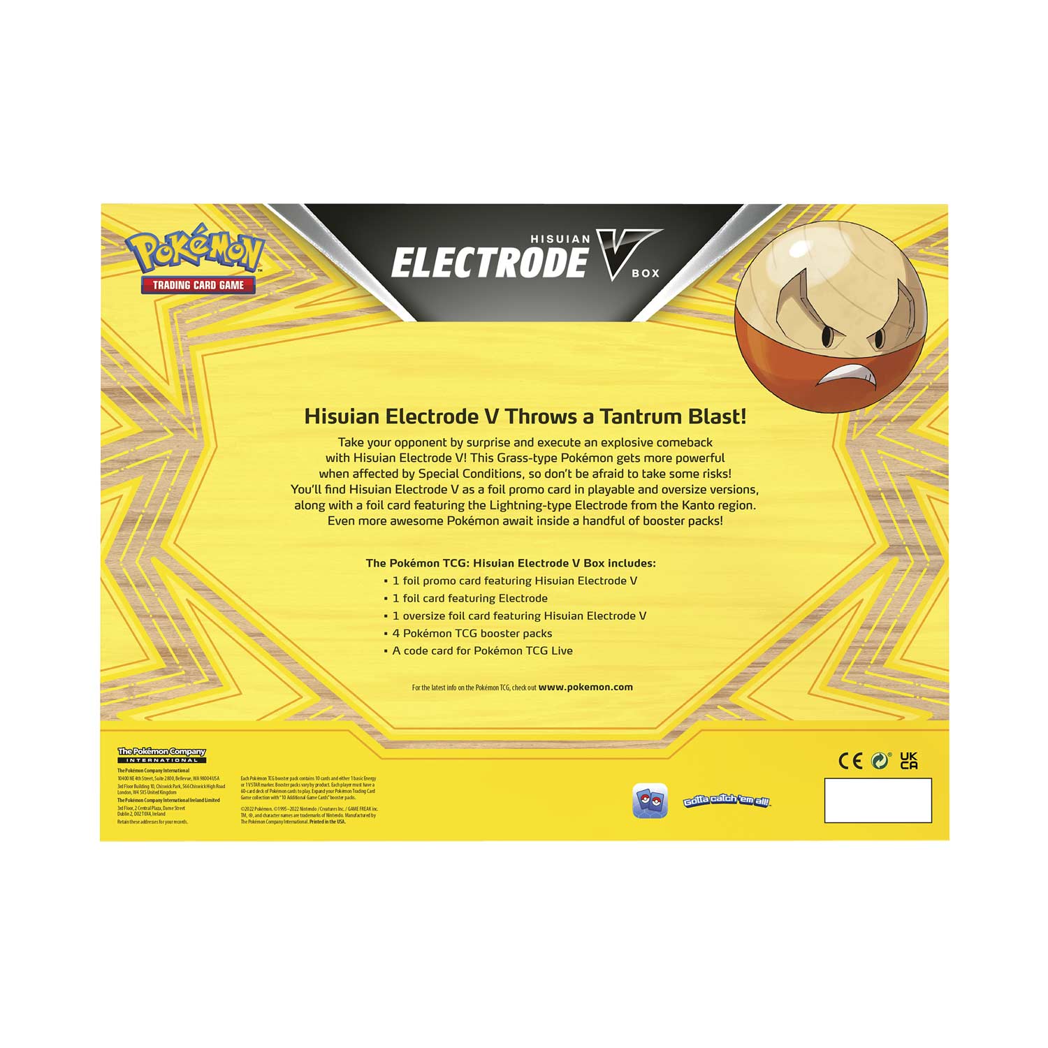 Pokemon TCG Hisuian Electrode V Box