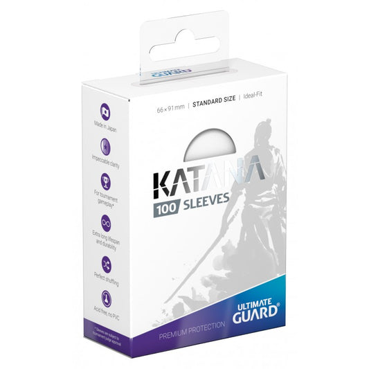 Ultimate Guard Katana Sleeves Standard Size Transparent 100 Pack