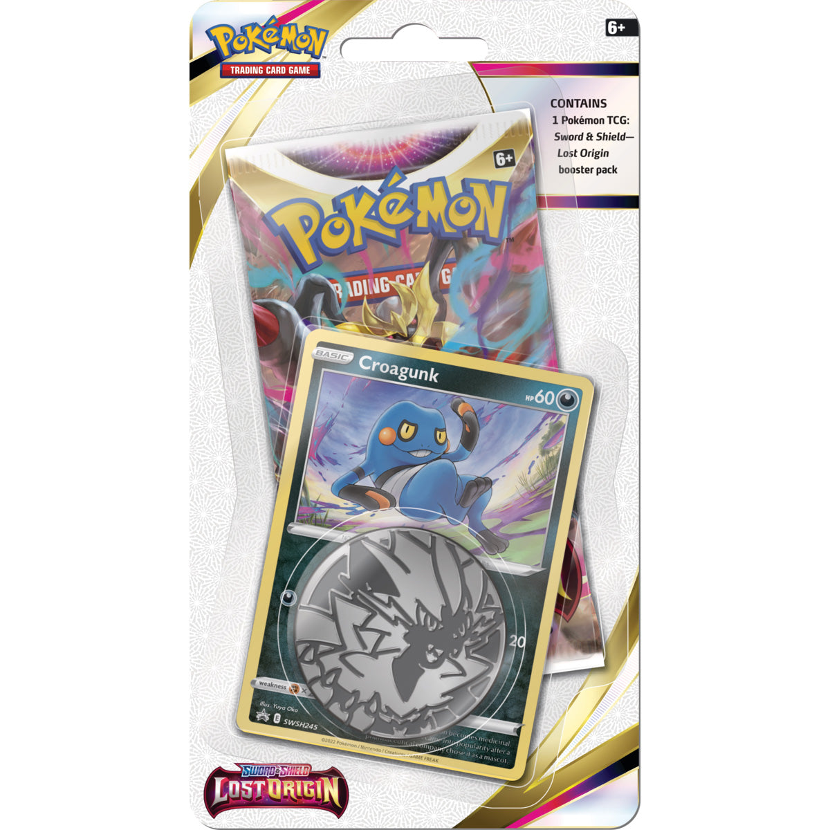 Pokemon Lost Origin Croagunk Checklane Blister SWSH245
