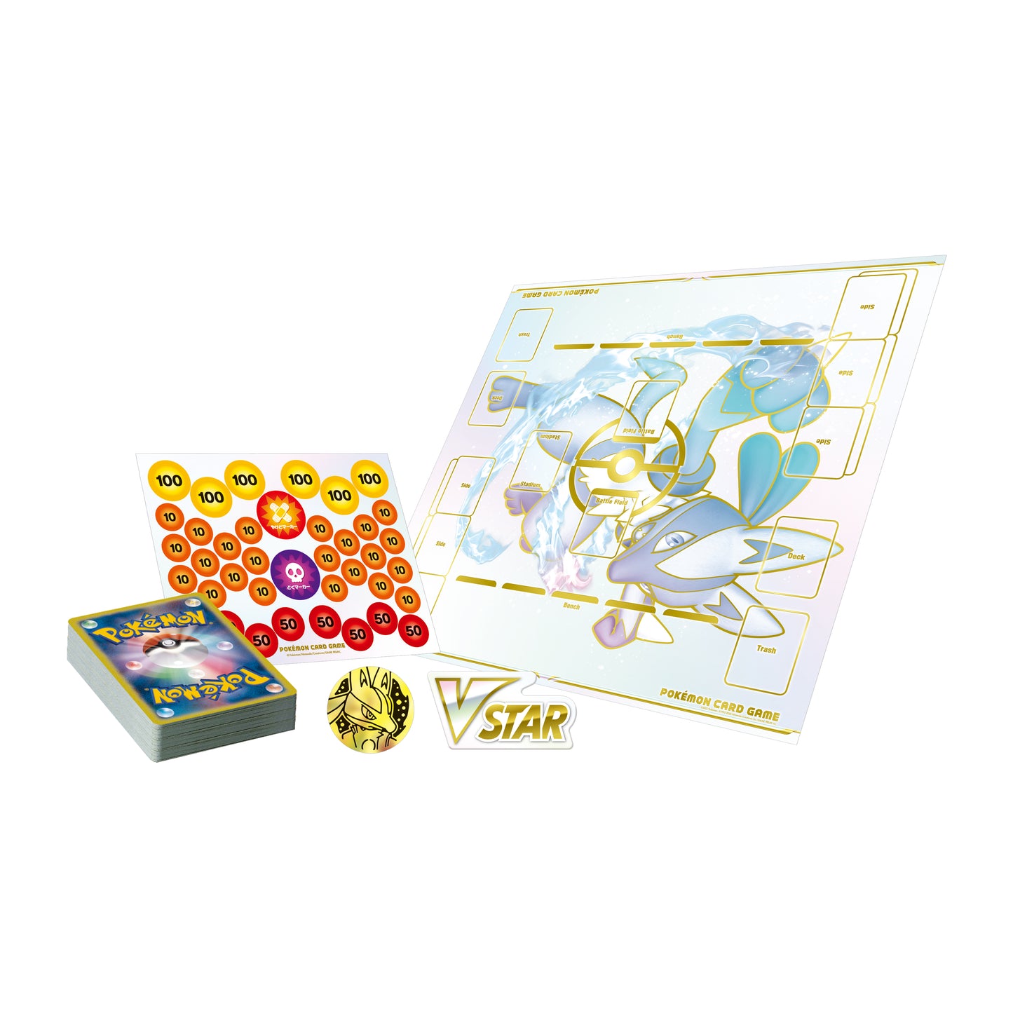 Pokemon Japanese Lucario VSTAR Starter Set contents